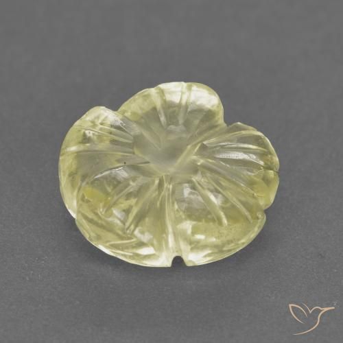 3.13克拉天然石英，花形切割，透明
