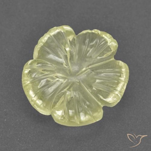 3.31ct 天然 中浅黄色 石英, 花形切割, 透明