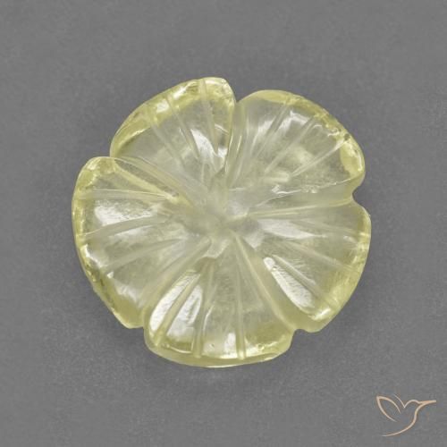3.89克拉天然石英，花形切割，透明