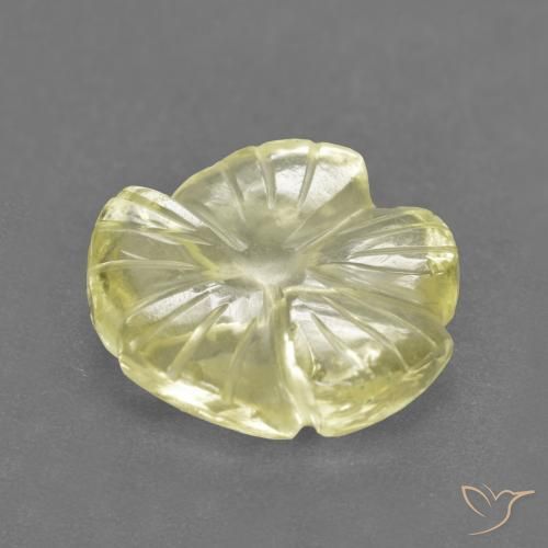 3.89克拉天然石英，花形切割，透明