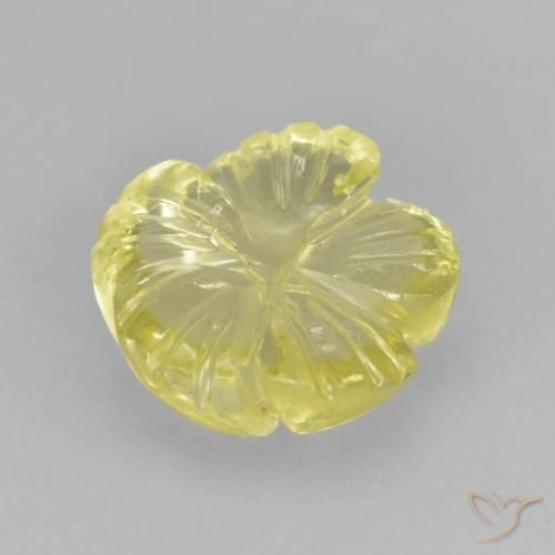 3.83克拉天然石英，花形切割，透明