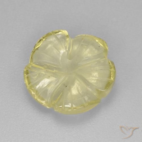 3.83克拉天然石英，花形切割，透明