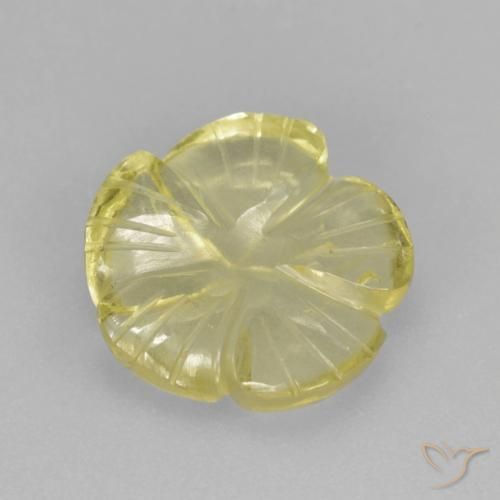 3.83克拉天然石英，花形切割，透明
