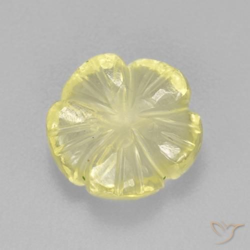 2.85ct 天然 淡黄色 石英, 花形切割, 透明