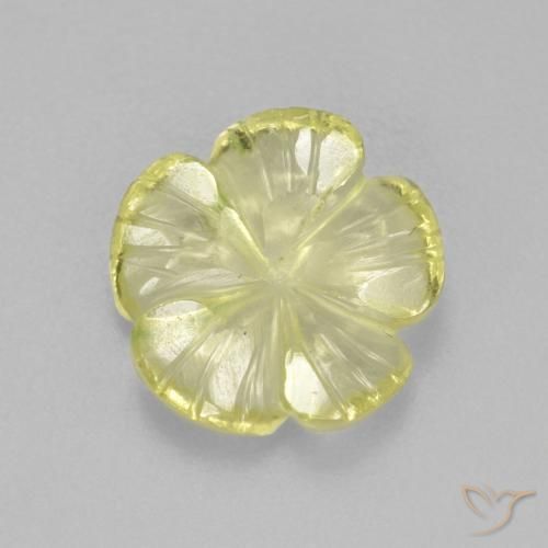 2.62ct 天然 淡菠萝黄 石英, 花形切割, 透明