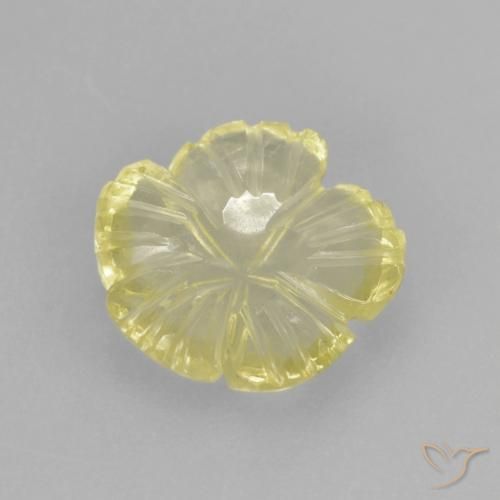 1.85克拉天然石英，花形切割，透明