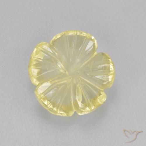 2.47ct 天然 淡黄色 石英, 花形切割, 透明
