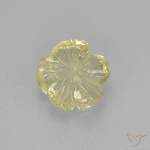 1.96克拉天然石英，花形切割，透明