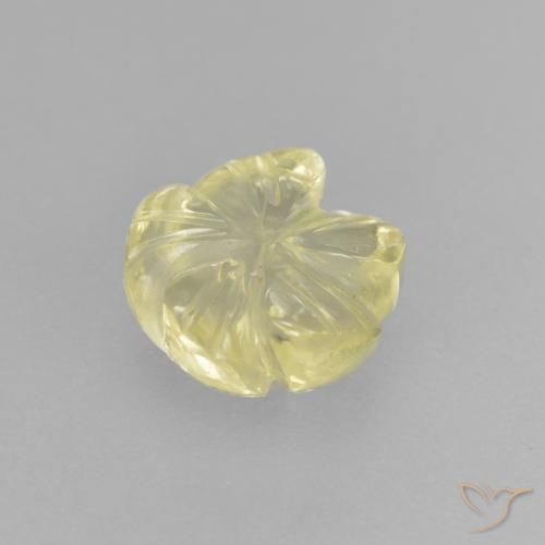 1.96克拉天然石英，花形切割，透明