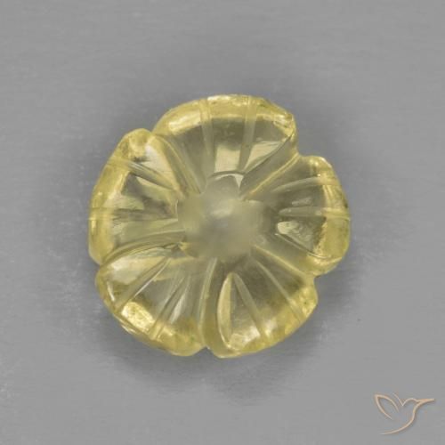 2.39ct 天然 淡黄色 石英, 花形切割, 透明