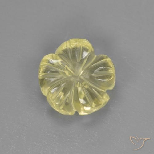1.72ct 天然 中浅黄色 石英, 花形切割, 透明