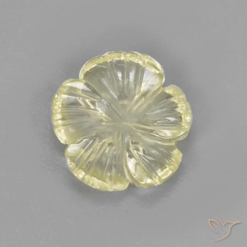 1.64ct 天然 淡黄色 石英, 花形切割, 透明