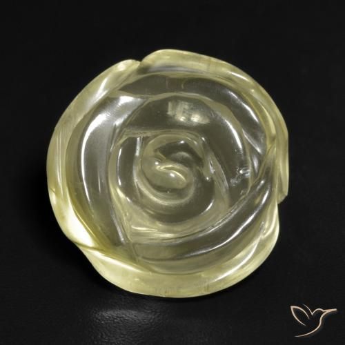 10.57ct 天然 中浅黄色 石英, 花形切割, 透明