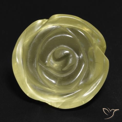 13.59ct 天然 中黄色 石英, 花形切割, 透明