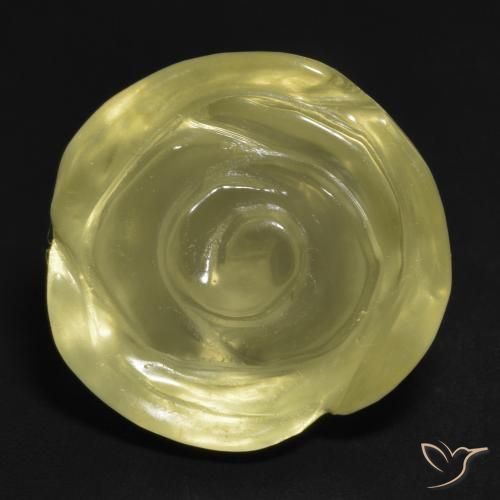 17.51ct 天然 中黄色 石英, 花形切割, 透明