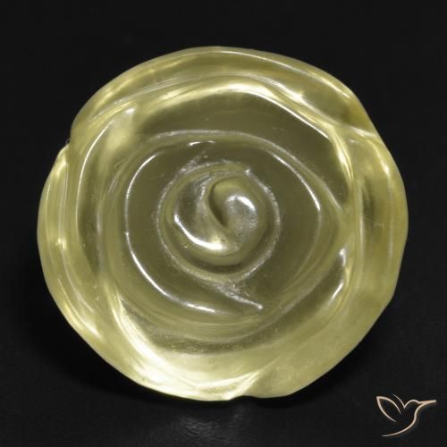 13.76ct 天然 中黄色 石英, 花形切割, 透明