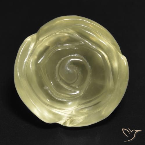 14.63ct 天然 拉古纳黄 石英, 花形切割, 透明