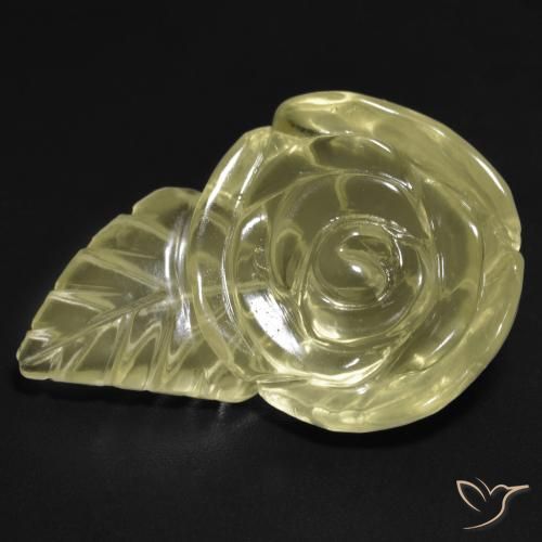 21.30ct 天然 淡黄色 石英, 花形切割, 透明