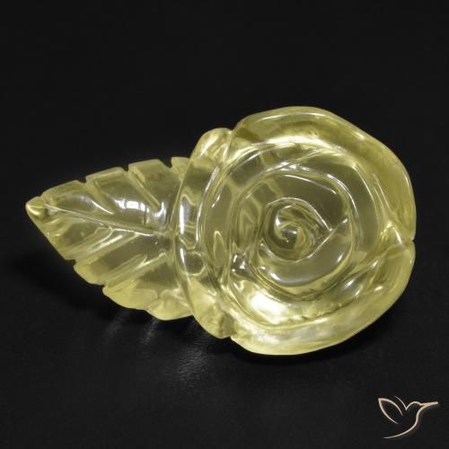 15.16ct 天然 淡黄色 石英, 花形切割, 透明