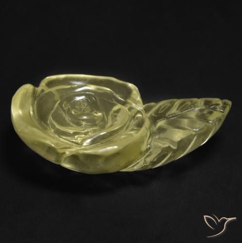 18.90克拉天然石英，花形切割，透明