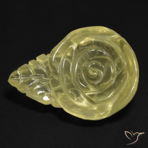 20.16ct 天然 淡黄色 石英, 花形切割, 透明
