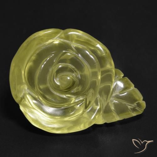 19.94ct 天然 淡黄色 石英, 花形切割, 透明