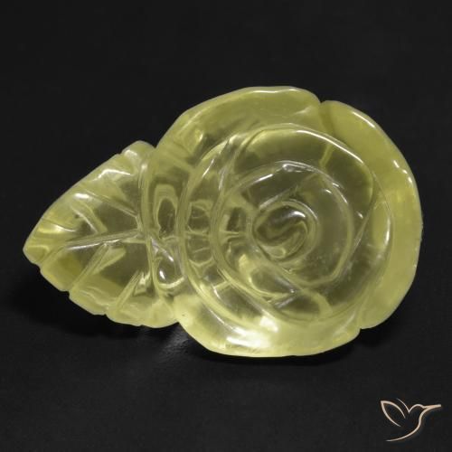 19.33ct 天然 淡黄色 石英, 花形切割, 透明