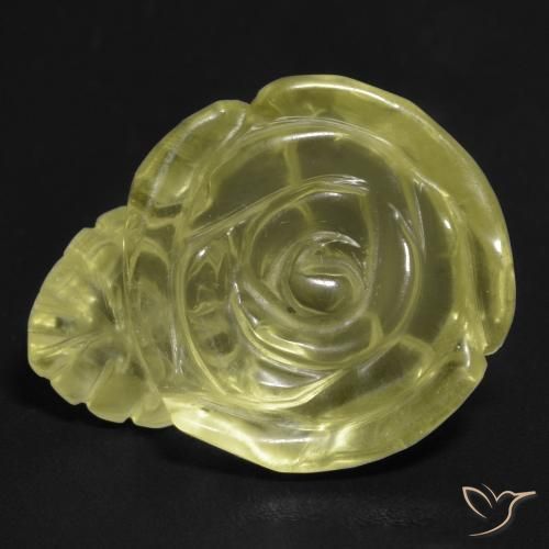 15.73ct 天然 淡黄色 石英, 花形切割, 透明
