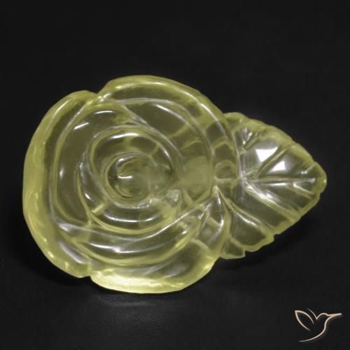 12.65ct 天然 淡黄色 石英, 花形切割, 透明