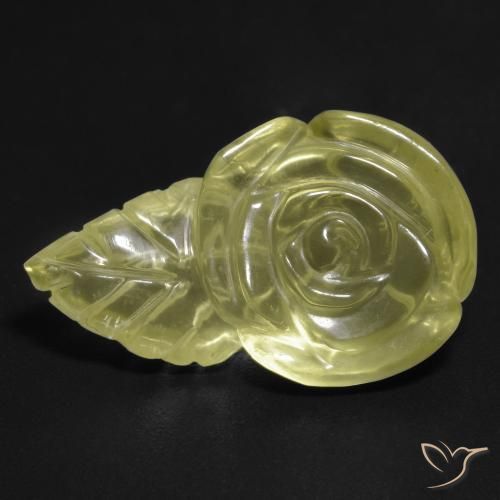 12.51ct 天然 拉古纳黄 石英, 花形切割, 透明