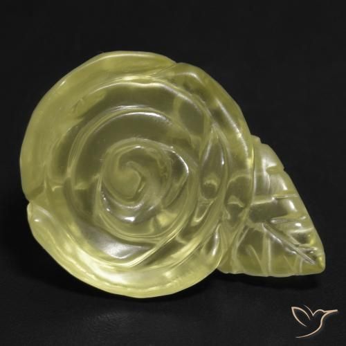 17.67ct 天然 淡黄色 石英, 花形切割, 透明