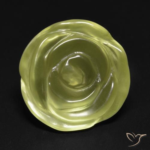 15.74ct 天然 淡黄色 石英, 花形切割, 透明