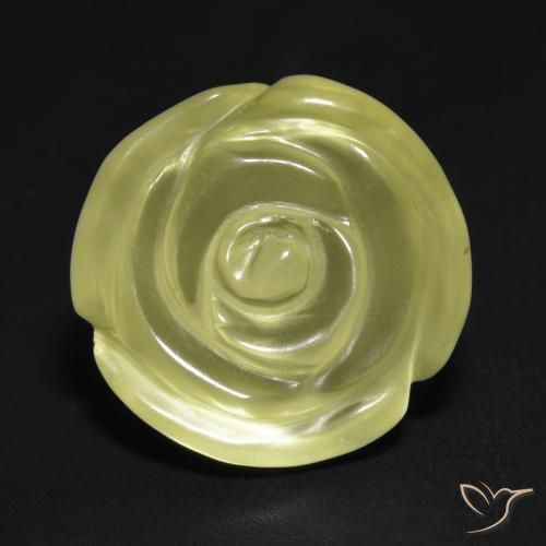 13.20ct 天然 淡黄色 石英, 花形切割, 透明