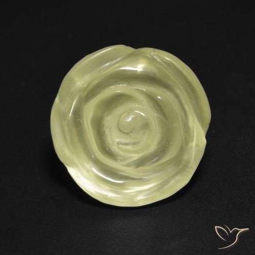 7.82ct 天然 淡黄色 石英, 花形切割, 透明