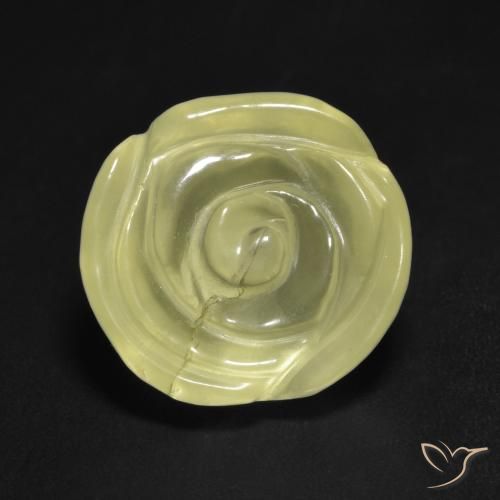 12.75ct 天然 淡黄色 石英, 花形切割, 透明