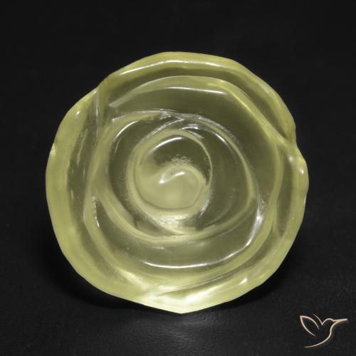 9.71ct 天然 淡黄色 石英, 花形切割, 透明