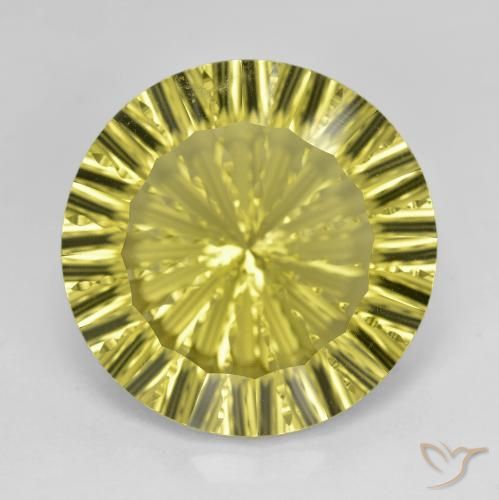 16.29ct 天然 浅绿色 石英, 圆形的, VVS