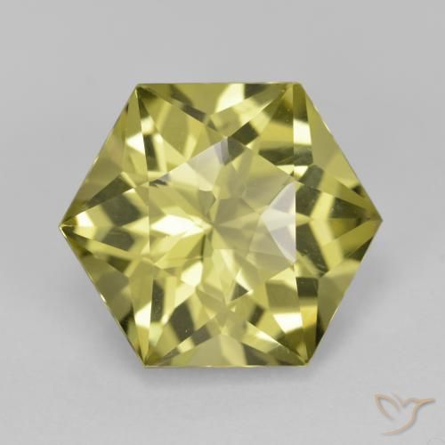 7.26ct 天然 中黄色 石英, 花式切割, VVS-VS