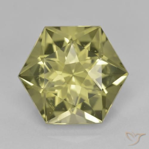 7.91ct 天然 绿黄色 石英, 花式切割, VVS