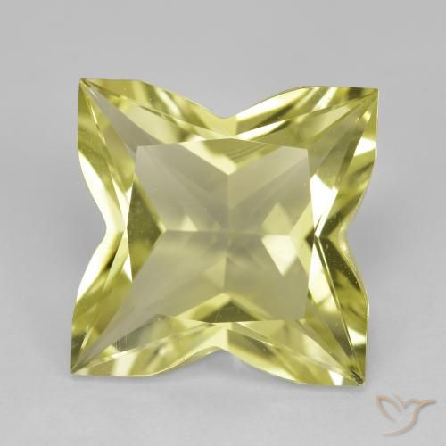 6.88ct 天然 中黄色 石英, 花式切割, VVS