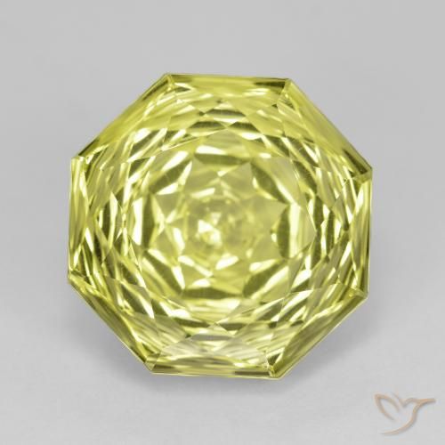 9.99ct 天然 柠檬黄 石英, 祖母绿式切割, VS