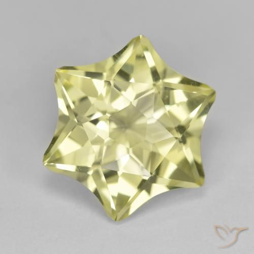 9.07ct 天然 中黄色 石英, 花式切割, VVS-VS