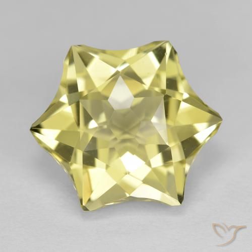 9.81ct 天然 中黄色 石英, 花式切割, VVS