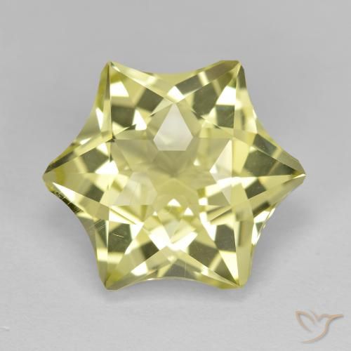 9.34ct 天然 绿黄色 石英, 花式切割, VVS