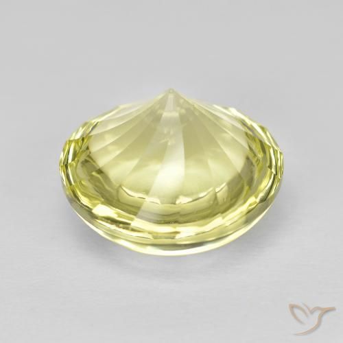 6.10克拉天然石英，圆形的，透明