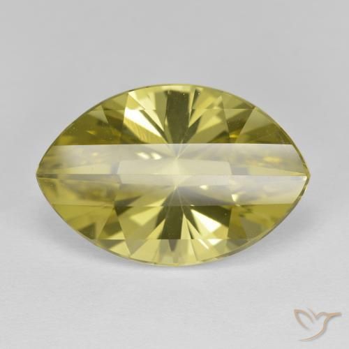 9.97ct 天然 菠萝黄 石英, 榄尖形, VVS