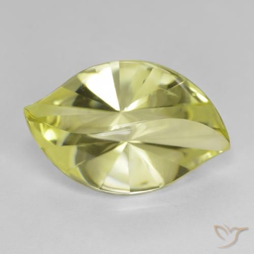 10.18ct 天然 柠檬黄 石英, 榄尖形, VVS