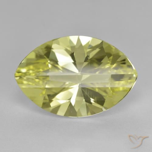 9.51ct 天然 柠檬黄 石英, 榄尖形, VVS-VS
