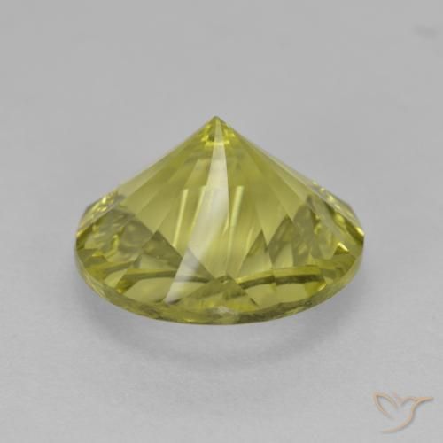 4.90克拉天然石英，圆形的，VVS