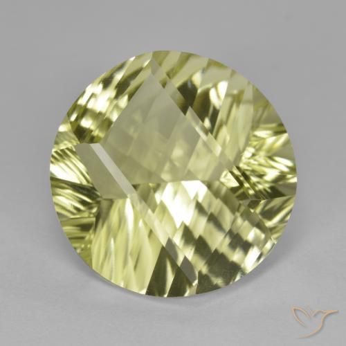 10.26ct 天然 中浅黄色 石英, 圆形的, VVS